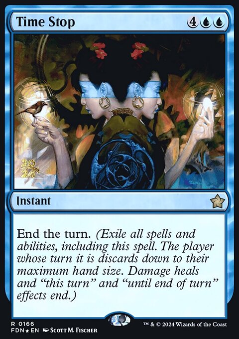 Time Stop, Foundations Promos #166s, Magic: The Gathering card