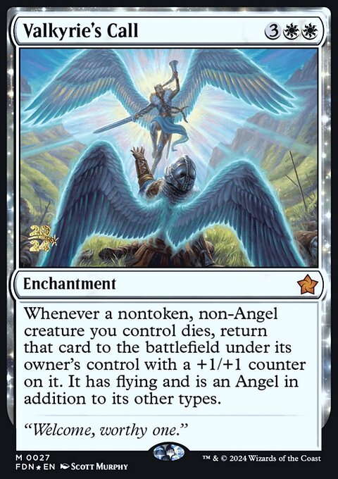 Valkyrie's Call, Foundations Promos #27s, Magic: The Gathering card