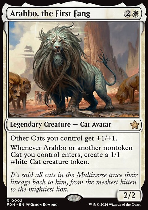 Arahbo, the First Fang, Foundations #2, Magic: The Gathering card
