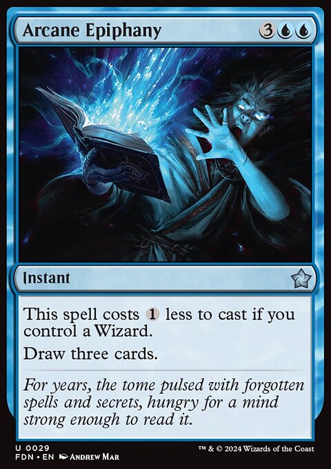 Arcane Epiphany, Foundations #29, Magic: The Gathering card