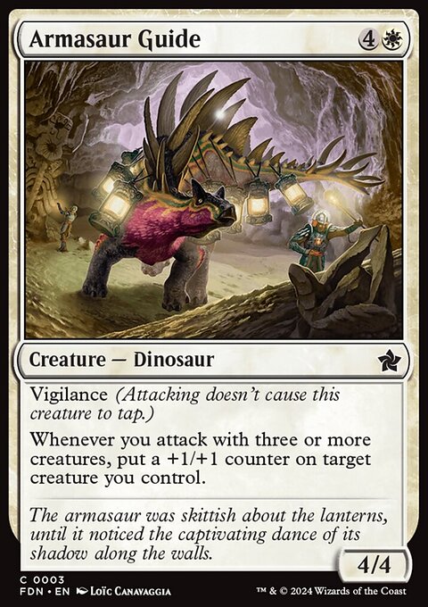 Armasaur Guide, Foundations #3, Magic: The Gathering card