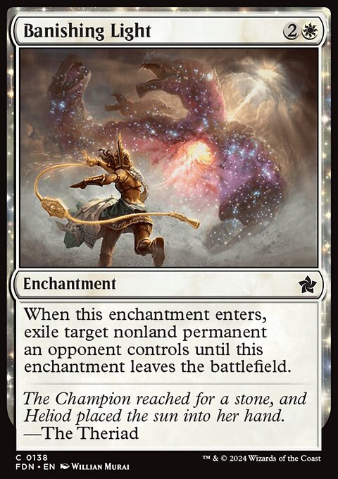 Banishing Light, Foundations #138, Magic: The Gathering card