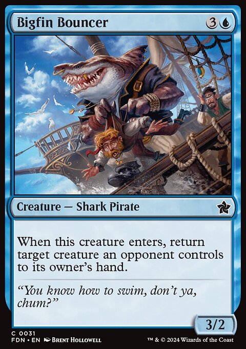 Bigfin Bouncer, Foundations #31, Magic: The Gathering card
