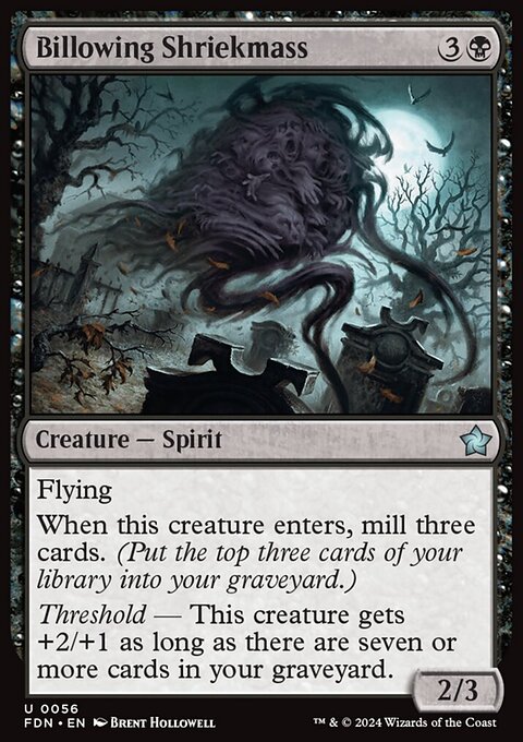 Billowing Shriekmass, Foundations #56, Magic: The Gathering card