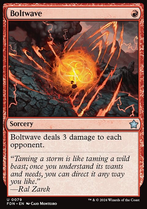 Boltwave, Foundations #79, Magic: The Gathering card