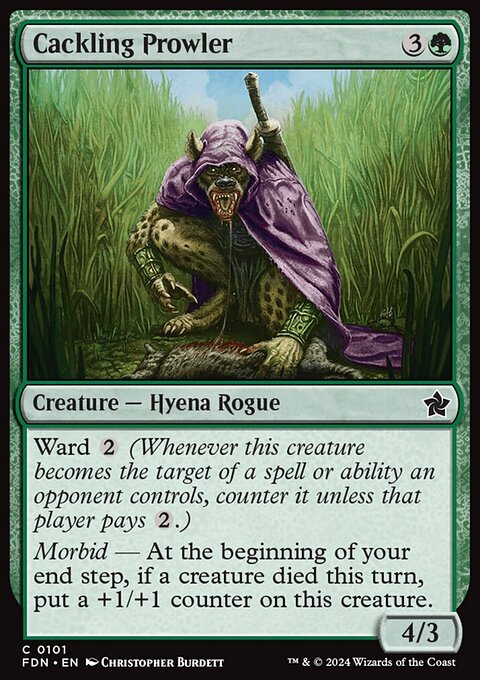 Cackling Prowler, Foundations #101, Magic: The Gathering card