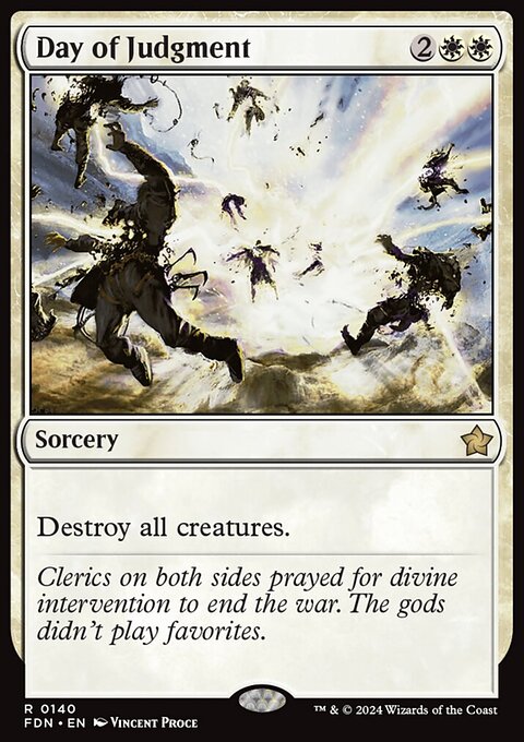 Day of Judgment, Foundations #140, Magic: The Gathering card