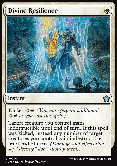 Divine Resilience, Foundations #10, Magic: The Gathering card