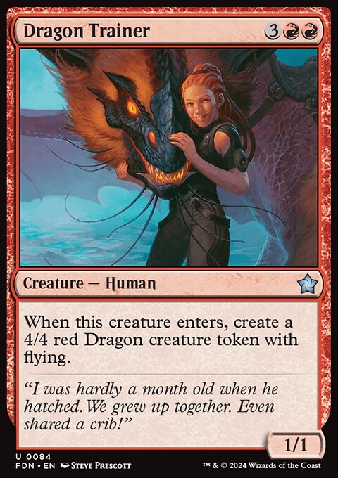 Dragon Trainer, Foundations #84, Magic: The Gathering card