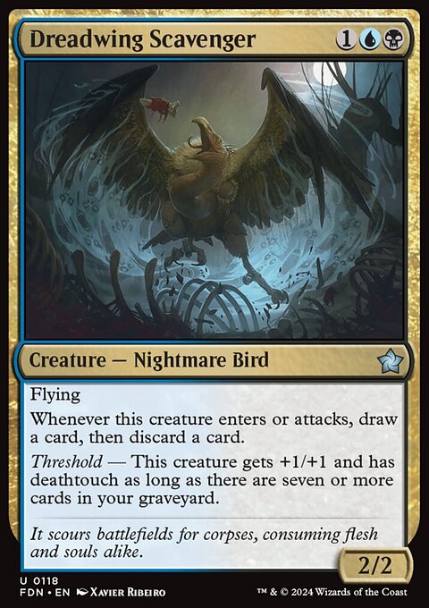 Dreadwing Scavenger, Foundations #118, Magic: The Gathering card