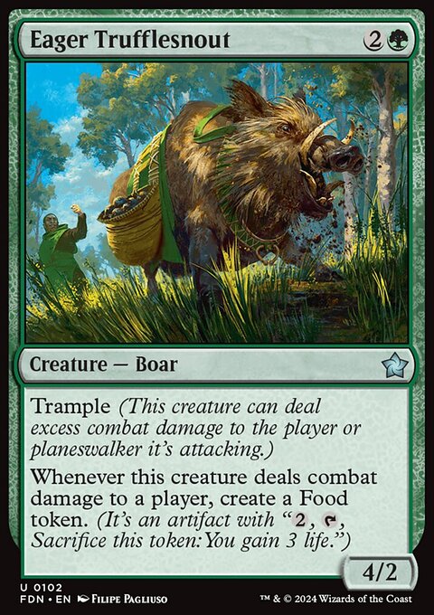 Eager Trufflesnout, Foundations #102, Magic: The Gathering card