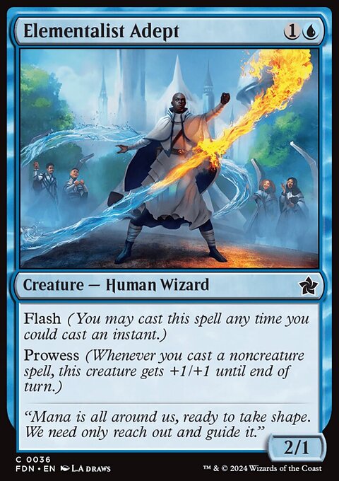 Elementalist Adept, Foundations #36, Magic: The Gathering card