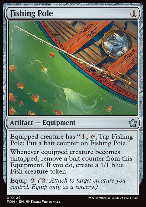 Fishing Pole, Foundations #128, Magic: The Gathering card