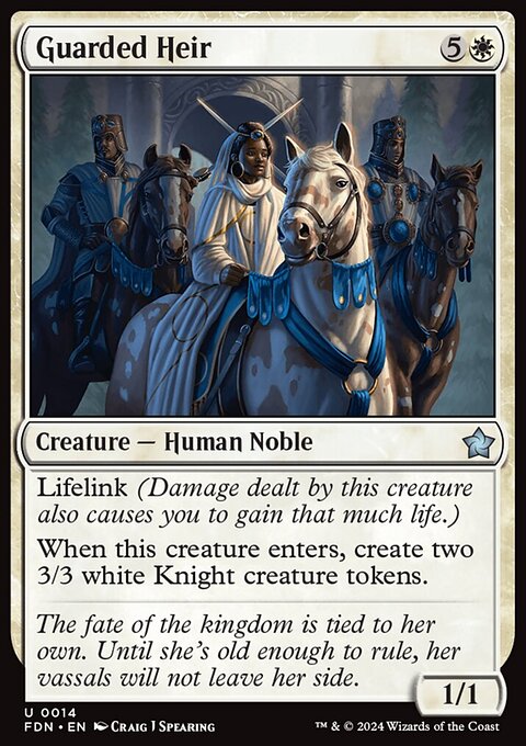 Guarded Heir, Foundations #14, Magic: The Gathering card