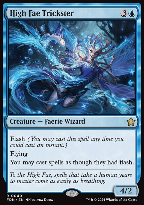 High Fae Trickster, Foundations #40, Magic: The Gathering card