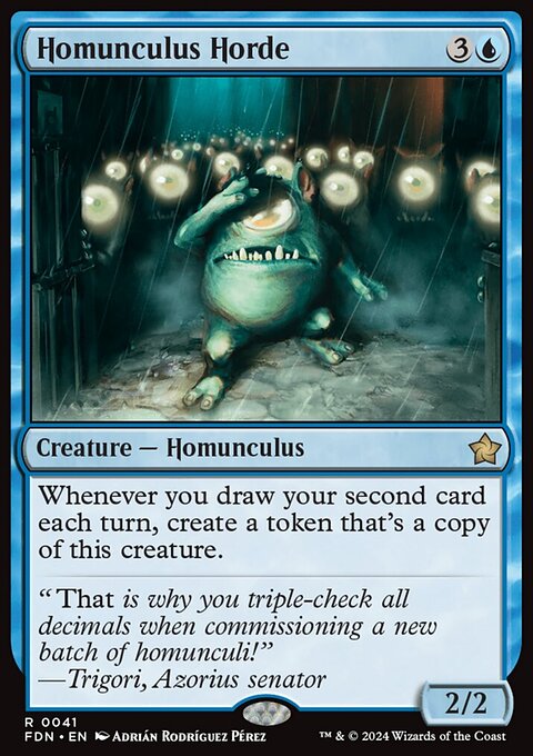 Homunculus Horde, Foundations #41, Magic: The Gathering card