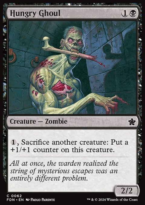 Hungry Ghoul, Foundations #62, Magic: The Gathering card