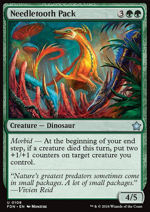 Needletooth Pack, Foundations #108, Magic: The Gathering card