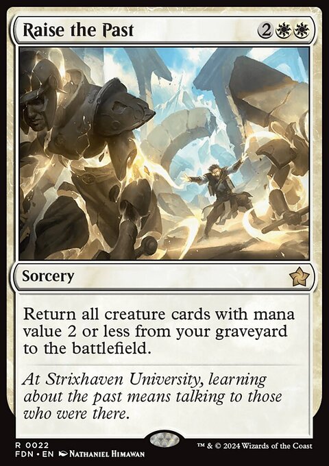 Raise the Past, Foundations #22, Magic: The Gathering card