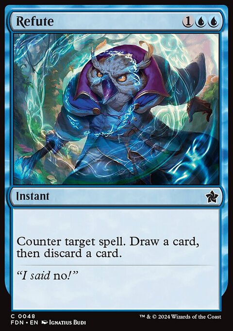 Refute, Foundations #48, Magic: The Gathering card
