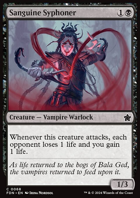 Sanguine Syphoner, Foundations #68, Magic: The Gathering card