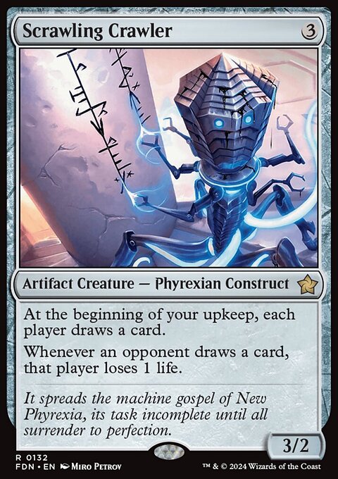 Scrawling Crawler, Foundations #132, Magic: The Gathering card