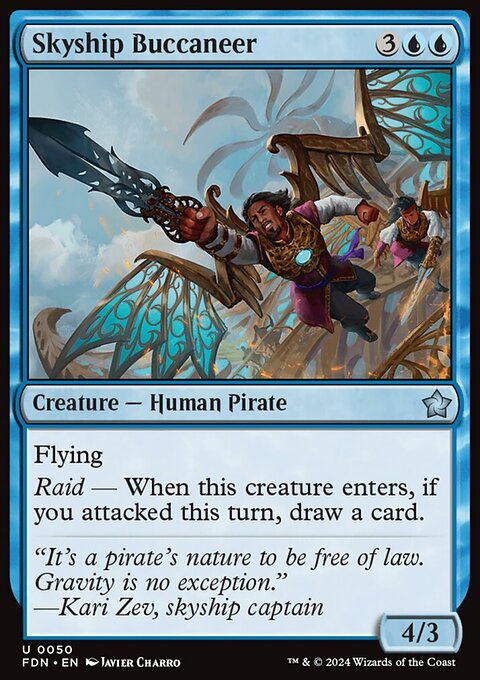 Skyship Buccaneer, Foundations #50, Magic: The Gathering card