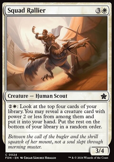 Squad Rallier, Foundations #24, Magic: The Gathering card