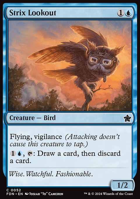 Strix Lookout, Foundations #52, Magic: The Gathering card