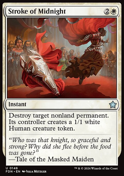 Stroke of Midnight, Foundations #148, Magic: The Gathering card