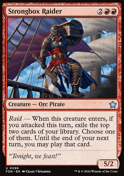 Strongbox Raider, Foundations #96, Magic: The Gathering card