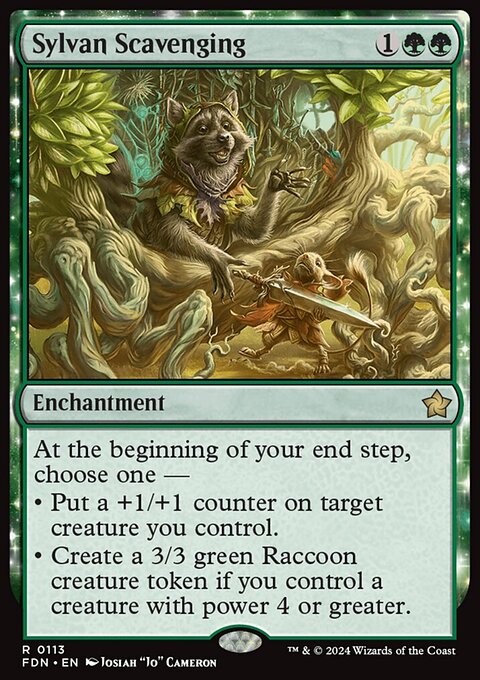 Sylvan Scavenging, Foundations #113, Magic: The Gathering card