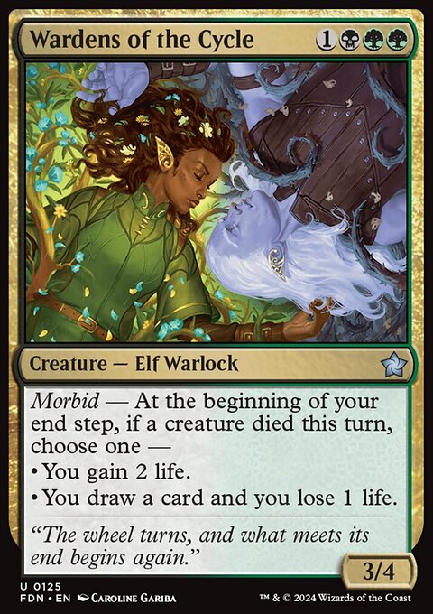 Wardens of the Cycle, Foundations #125, Magic: The Gathering card