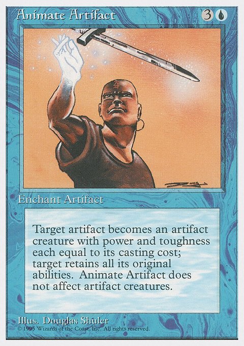Animate Artifact, Fourth Edition #60, Magic: The Gathering card