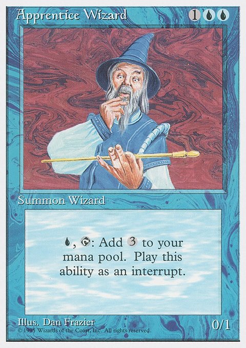Apprentice Wizard, Fourth Edition #61, Magic: The Gathering card