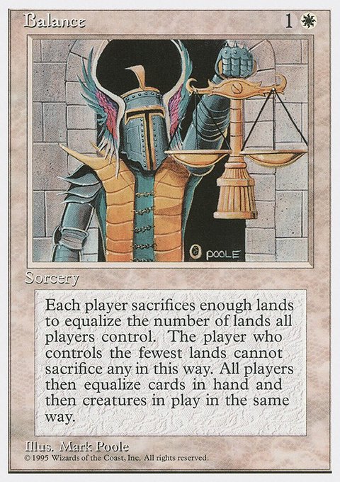 Balance, Fourth Edition #6, Magic: The Gathering card