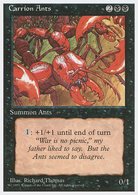 Carrion Ants, Fourth Edition #125, Magic: The Gathering card