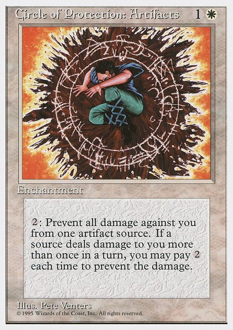 Circle of Protection: Artifacts, Fourth Edition #13, Magic: The Gathering card