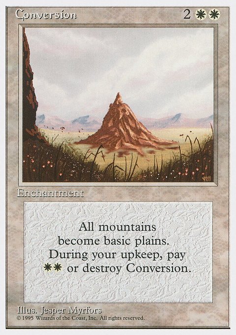 Conversion, Fourth Edition #19, Magic: The Gathering card