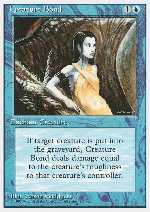Creature Bond, Fourth Edition #66, Magic: The Gathering card