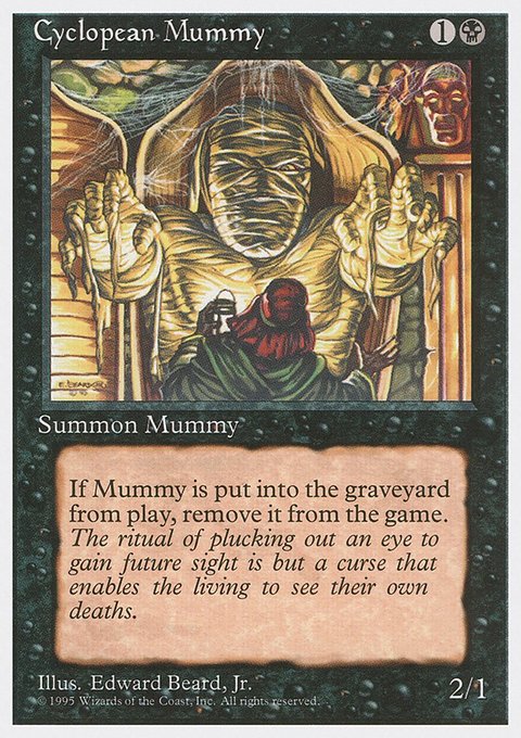 Cyclopean Mummy, Fourth Edition #128, Magic: The Gathering card