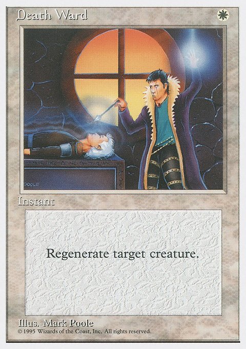 Death Ward, Fourth Edition #21, Magic: The Gathering card