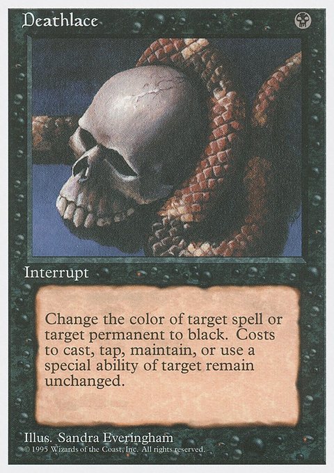 Deathlace, Fourth Edition #131, Magic: The Gathering card
