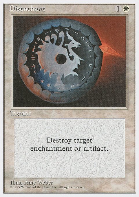 Disenchant, Fourth Edition #22, Magic: The Gathering card