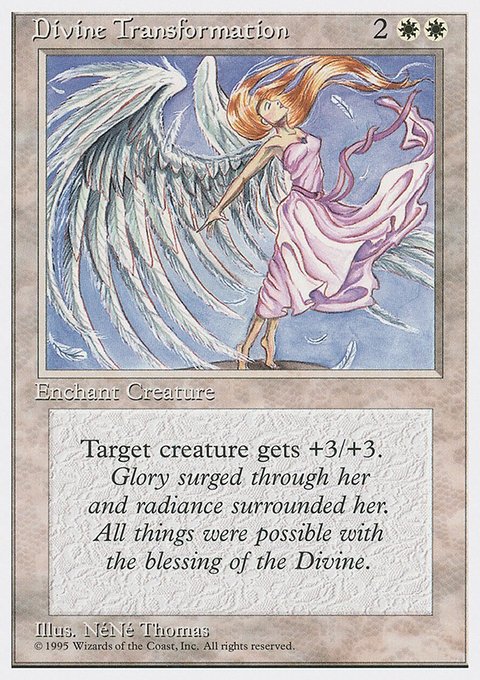 Divine Transformation, Fourth Edition #23, Magic: The Gathering card