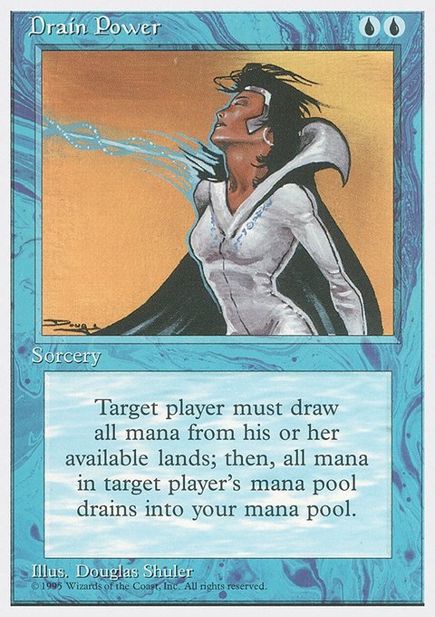 Drain Power, Fourth Edition #67, Magic: The Gathering card