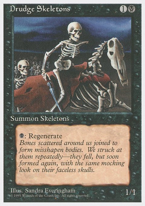 Drudge Skeletons, Fourth Edition #133, Magic: The Gathering card