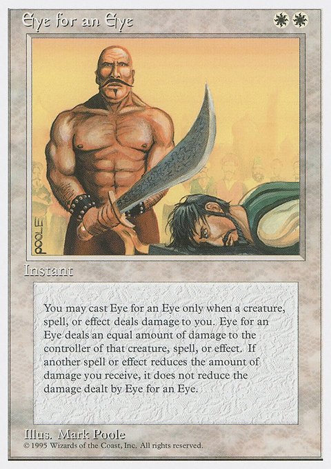 Eye for an Eye, Fourth Edition #25, Magic: The Gathering card