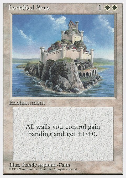 Fortified Area, Fourth Edition #26, Magic: The Gathering card