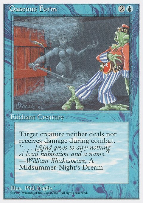 Gaseous Form, Fourth Edition #74, Magic: The Gathering card
